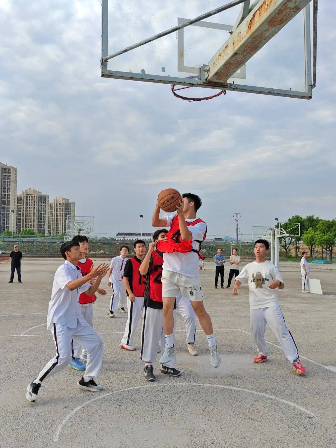 篮球比赛的发展呈现出一派欣欣向荣的景象